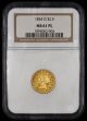 1854 O $2.5 Gold NGC MS61 PL