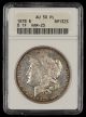 1878 8TF $1 ANACS AU50PL VAM-23