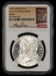 1878 S $1 NGC MS60 VAM 19A Torn Bonnet Hitlist 40 Bill Fivaz Signature Label