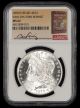 1878 S $1 NGC MS62 VAM 19A Torn Bonnet Hitlist 40 Bill Fivaz Signature Label