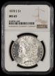 1878 S $1 NGC MS63