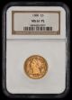 1880 $5 Gold NGC MS61PL