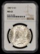 1887-O $1 NGC MS62