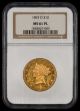 1893 O $10 Gold NGC MS61 PL