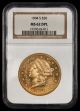 1904 S $20 Gold NGC MS62 DPL