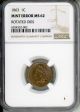 1863 Indian Cent NGC MS62 Mint Error Rotated DIes