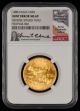 1986 $25 Gold Eagle NGC MS69 Mint Error Reverse Struck Thru Anna Escobedo Cabral Signature Label