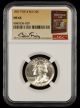 1957 Washington Quarter Type B Reverse NGC MS64 Bill Fivaz Signature Label