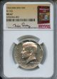 1966 SMS DDO Kennedy Half Dollar FS-105 NGC MS67 Bill Fivaz Signature Label