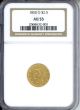 1885 O $2.5 Gold NGC AU53