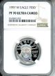 1997 W $50 Platinum Eagle NGC PF70 Ultra Cameo