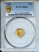 1853 $1 Gold PCGS MS62