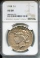 1928 $1 NGC AU58